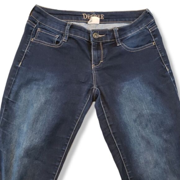Decree Jeans Size 1 Women's Skinny Jeans Stretch Blue Denim Pants Low Rise Jeans - Picture 3 of 7